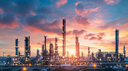 Obraz premium Fabrica de gas