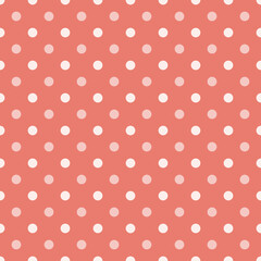 Simple, seamless polka dot background