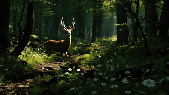 forest where the wildlife UHD Wallpaper