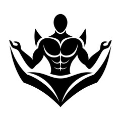 silhouette of a yoga