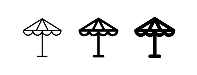 Editable parasol, umbrella vector icon. Part of a big icon set family. Perfect for web and app interfaces, presentations, infographics, etc