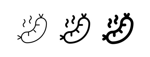 Editable sausage, hotdog vector icon. Part of a big icon set family. Perfect for web and app interfaces, presentations, infographics, etc