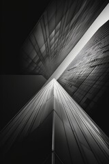 Minimalist black and white background with subtle lines, creating a sleek and elegant visual effect