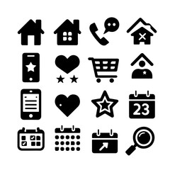 set of icons for web
