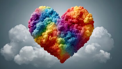 rainbow in the clouds