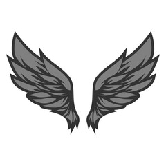 Obraz premium Angel wings icon vector