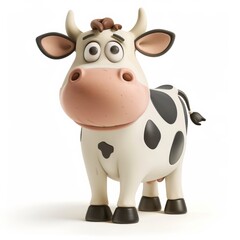 A toy cow with a comical expression on its face, bringing a touch of humor to playtime