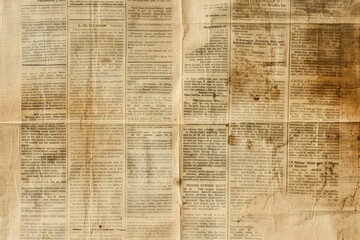 Obraz premium Vintage grunge newspaper background with space for text.