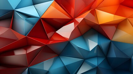 Geometric patterns - modern geometric wallpaper: vivid colors and sharp lines in seamless pattern - digital artwork
