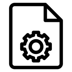 gear line icon  vector illustration isolated on white background