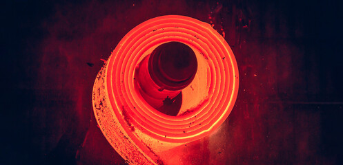 Hot-rolled steel process in steel industry