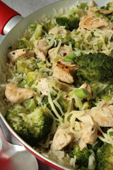 Broccoli Chicken Stir-Fry with Rice: One-Pot Dish