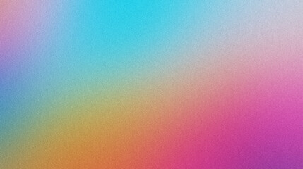 Grainy noise gradient background seamlessly transitions between rainbow hues