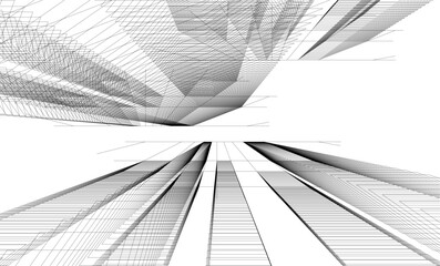 architecture building 3d  vector illustration