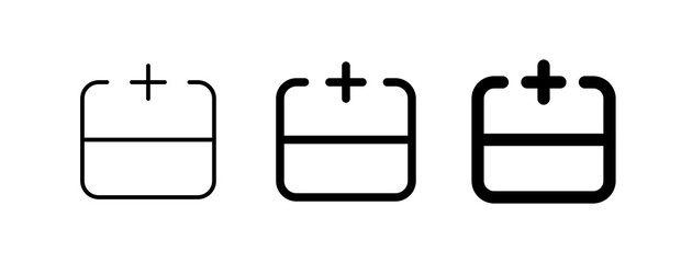 Editable add row above vector icon. Part of a big icon set family. Perfect for web and app interfaces, presentations, infographics, etc