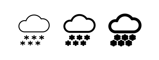 Editable heavy snowfall vector icon. Part of a big icon set family. Perfect for web and app interfaces, presentations, infographics, etc