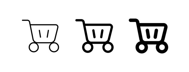 Editable shopping cart vector icon. Part of a big icon set family. Perfect for web and app interfaces, presentations, infographics, etc