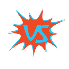 versus calligraphy design. battle competition sign and symbol.