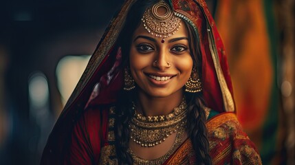 Obraz premium Beautiful indian woman