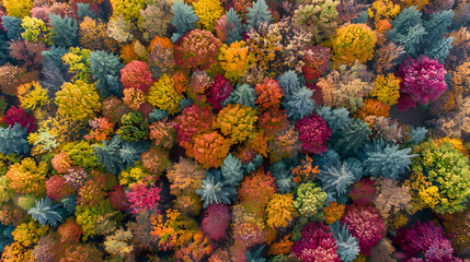 Forest Aerial View, Aerial view of a forest