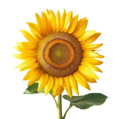 Obraz premium Sunflower on a transparant background, PNG, Generative AI 