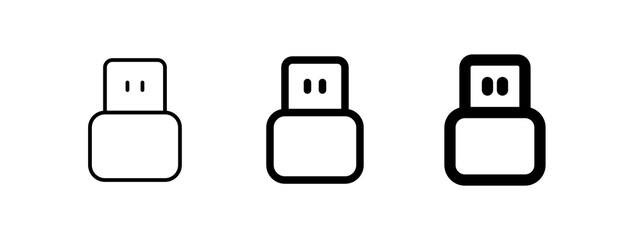 Editable vector usb plug icon. Part of a big icon set family. Perfect for web and app interfaces, presentations, infographics, etc