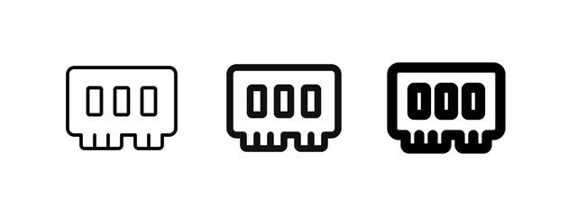 Editable vector memory ram icon. Part of a big icon set family. Perfect for web and app interfaces, presentations, infographics, etc