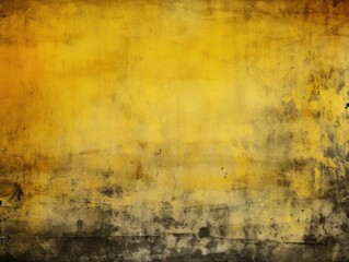 Textured colored yellow rough grunge wall background