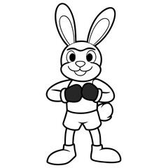 Obraz premium rabbit boxer