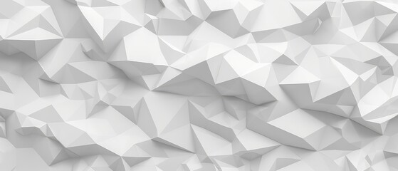 Obraz premium white abstract polygon texture on gray background design concept header web cover poster banner presentation template