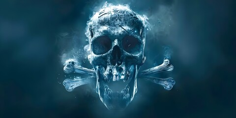 An Iconic Symbol of Piracy: The Eerie Skull and Crossbones. Concept Pirate Flag, Jolly Roger, Skull and Crossbones, Maritime History, International Symbol