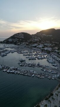 Aerial video over Avinguda de Gabriel Roca i Garc&iacute;as, Palma de Mallorca island, Spain