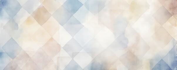 Vintage checkered watercolor background pattern color colorful