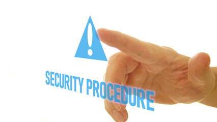 Security procedure and security assessment is shown using the text
