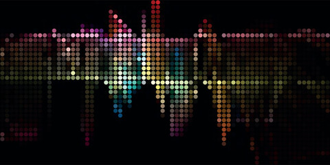 Abstract colorful halftone texture dots pattern. vector