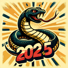 Obraz premium Snake 2025