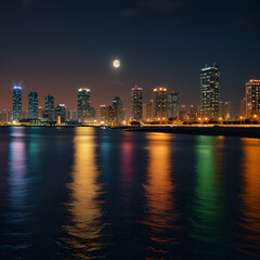 Obraz premium country skyline at night