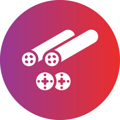 Sushi roll Icon style