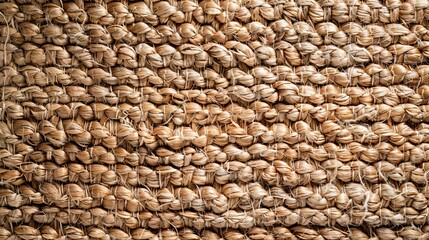 Naklejka premium Artisanal Elegance Exquisite Topdown Shot of Handwoven Mat Intricate Detail and Superior Craftsmanship on Display