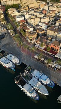 Aerial video over Avinguda de Gabriel Roca i Garc&iacute;as, Palma de Mallorca island, Spain