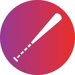 Baseball Bat Icon Style