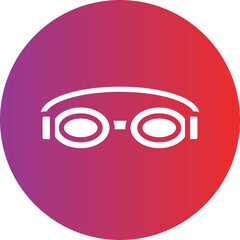 Swimming Goggles Icon Style