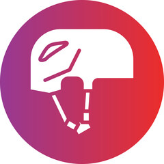 Skateboard Helmet Icon Style