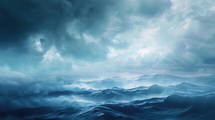 Twilight backdrop with cloudy sky