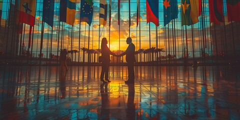 Global Unity in Traditional Attire, generative ai