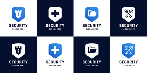 Protection and Security logo Set.