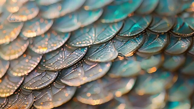 The glistening and iridescent scales on the fish mesmerize onlookers as they peruse the fresh catch.