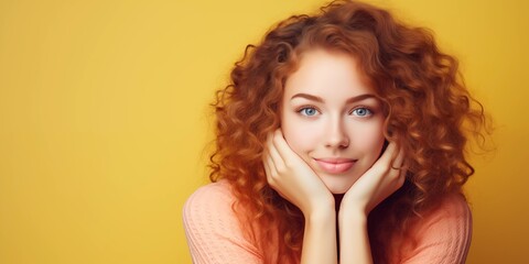 a young and dreamy young woman