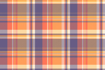 Background check pattern of textile vector texture with a seamless tartan fabric plaid.