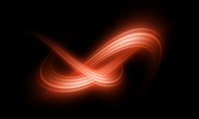 Golden wave with sparkle bokeh. Luxury dynamic sparkles and motion lines decoration elements in golden shiny color. Bright swirl glitter on transparent black background